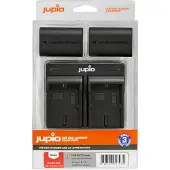 Jupio Set 2x LP-E6 1700mAh + USB-Doppelladegerät