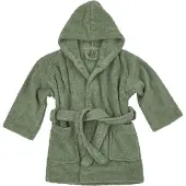 Meyco Bademantel mt 86/92 basic Frottee forest green
