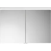 Burgbad Lin20 Spiegelschrank LED-Beleuchtung inklusive LED-Waschtischbeleuchtung, 2 Türen, 1000x700