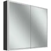 Schneider GLOW D2W Spiegelschrank, 2 Türen 45/45cm, 913x136x736mm, rundum Beleuchtung, Dim2Warm, 218.090.02.44