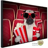 Papermoon Infrarotheizung »EcoHeat - Hund im Kino«, Matt-Effekt - bunt