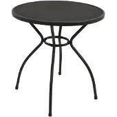 Degamo Gartentisch Bistrotisch Balkontisch CLASSIC 70cm rund, Stahl + Streckmetall anthrazit
