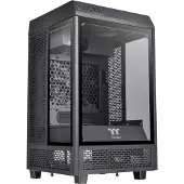 Thermaltake The Tower 100, Mini Tower, PC, Schwarz, Mini-ITX, SPCC, Gehärtetes Glas, Gaming