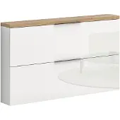 Xora Hängeschuhschrank IDEA Modern Weiss hochglänzend Holznachbildung 140x82x19 cm