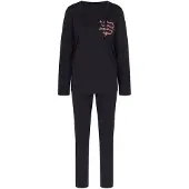 Triumph Pyjama in Schwarz - 42