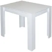 Mäusbacher Küchentisch 80x60cm Anstelltisch Weiß matt