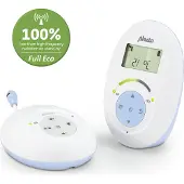 Alecto DBX-112 - DECT Babyphone mit Full ECO-Modus und Display, weiß/blau