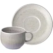 Like. by Villeroy & Boch Tasse "Espressotasse mit Untertasse Perlemor Sand 60 ml beige"