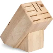 Zeller Messerblock, Gummibaum 12,5x22x25