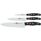Zwilling Twin Pollux Serie Messerset, 3-teilig - Schälmesser 10cm + Fleischmesser 16cm + Kochmesser 20cm