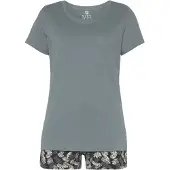Vivance DREAMS Shorty in grau-blau gemustert | Gr.: 40-42