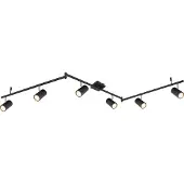 Globo Lighting Strahler Metall schwarz matt, 6x GU10