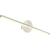 Globo Lighting Wandleuchte Metall Nickel matt, Acryl opal, IP44, BxH: 608x130mm, AL: 74mm, inkl. LED 10W 230V, 980lm Source, 720lm Output, 4000K