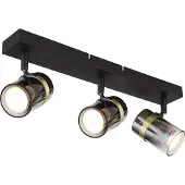 Globo Lighting Strahler Metall schwarz matt, 3x GU10