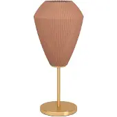 Eglo Tischlampe Caprarola, elegante Nachttischlampe, Tischleuchte aus Metall in Messing und satiniertem Glas in Sandfarben, Tisch-Lampe, E27 Fassung