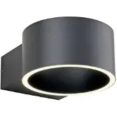 Pure Clipse LED-Wandleuchte, mystic grey, Alu, Ø 15 cm - , Clipse, dimmbar, Grau, für Wohnzimmer, Aluminium, Modern