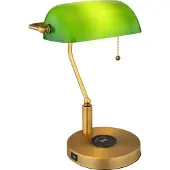 Globo Lighting |Tischleuchte Metall altmessing, 1x E27