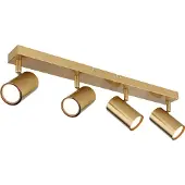 Globo Lighting Strahler Metall goldfarben gebürstet, 4x GU10