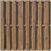 Delta Zaun Woodtex Sichtschutzzaun Natura Kiefer Braun Kesseldruckimprägniert