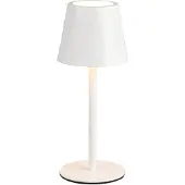 RL LED Außen Tischleuchte, Akku, weiß, Touchdimmer, USB, H 21cm