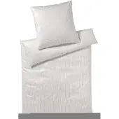 Elegante Mako-Satin Hamburger Streifen 2460 - Farbe: Natur - 70, 80/80 135/200 cm
