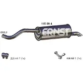 ERNST 115094 Endschalldämpfer für SKODA Fabia II Combi (545) Auspuff