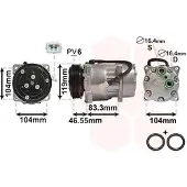 VAN WEZEL Kompressor, Klimaanlage *** IR PLUS *** 0900K161