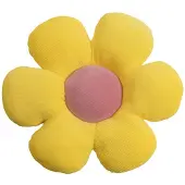 Magma Heimtex Dekokissen Minnie Blumenform Ø 50 cm Gelb