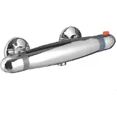Schutte Brausethermostat "Supra" mit Thermostat, Mischbatterie Dusche, Duschthermostat in Chrom