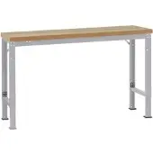 Manuflex Werkbank Profi Spezial, Tischplatte Kunststoff, 2000 x 700 mm, alusilber