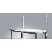 Manuflex Aufbauportal, niedrig, Ansatztisch SPEZIAL Arbeitstisch/Werkbank UNIVERSAL/PROFI, wasserblau
