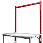 Manuflex Aufbauportal, Grundtisch SPEZIAL Arbeitstisch-/Werkbanksystem UNIVERSAL/PROFI, 1500 mm, rubinrot