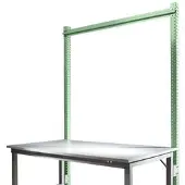 Manuflex Aufbauportal, Grundtisch SPEZIAL Arbeitstisch-/Werkbanksystem UNIVERSAL/PROFI, 1500 mm, resedagrün