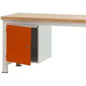 Manuflex Gehäuse-Unterbau, für Werkbank Profi Tiefe 700 mm, rotorange