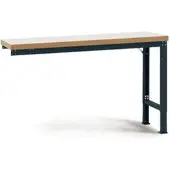 Manuflex Anbauwerkbank Profi Spezial, Tischplatte Kunststoff, 1250 x 700 mm, anthrazit