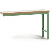 Manuflex Anbauwerkbank Profi Spezial, Tischplatte Kunststoff, 1250 x 700 mm, resedagrün