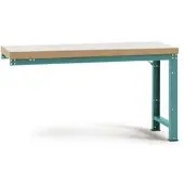 Manuflex Anbauwerkbank Profi Standard, Tischplatte Kunststoff, 1250 x 700 mm, wasserblau