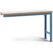 Manuflex Anbauwerkbank Profi Spezial, Tischplatte Kunststoff, 1500 x 700 mm, brillantblau