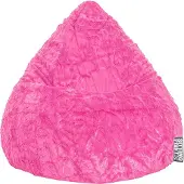 Sitting Bull Bean Bag Fluffy XL 70 x 110 cm, Pink 70x10cm