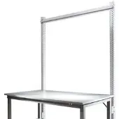 Manuflex Aufbauportal, Grundtisch SPEZIAL Arbeitstisch-/Werkbanksystem UNIVERSAL/PROFI, 2000 mm, alusilber