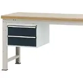 Manuflex Schubladen-Unterbauten, für Werkbank Profi Tiefe 700 mm, anthrazit