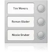 Ritto 1875320, Ruftasten-Modul, Silber, Oberfläche, 95 mm, 33 mm, 95 mm