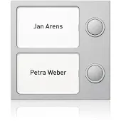Ritto 1875220 Portier Tastenmodul 2 WE, silber