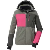 Killtec Ski-/ Snowboardjacke in Grau/ Pink - 46