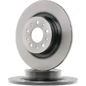 TRW Bremsscheibe DF4440 hinten, voll, hochkarbonisiert, 1 Stück