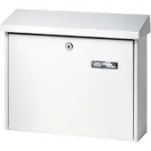 Burg wachter Briefkasten Journal, Stahlblech, Einwurf DIN C4, abschließbar, Weiß