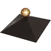 Karibu Pavillonhaube 35 x 35 cm, schwarz