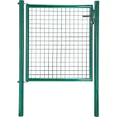 GAH Alberts Zauneinzeltür ALBERTS "Wellengitter-Einzeltor mit Zubehör", grün, B:100cm H:100cm, Stahl, Tore, Zauneinzeltür, Höhe: 75 - 200 cm, Breite: 100 bis 131 cm