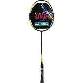 Yonex Badmintonschläger Astrox 01 Feel (kopflastig, sehr flexibel) schwarz/gelb - besaitet -