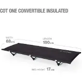 Helinox Cot One Convertible Insulated schwarz